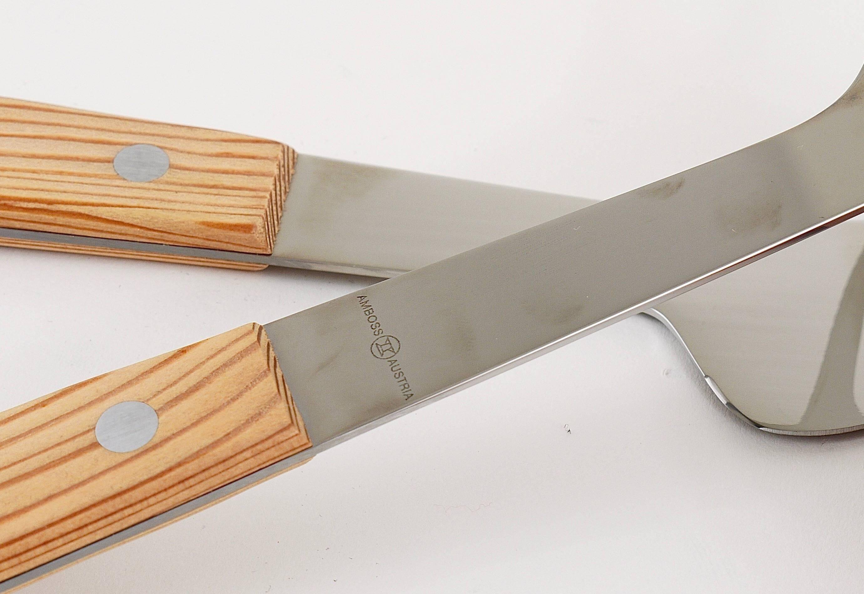 Mid-Century Sculpture Set 5009, Knife and Fork by Amboss Austria, 1960s