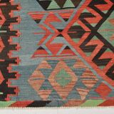 5x10 Geometric Tribal Handmade Vintage Rug, 160x317Cm