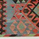 Tapis tribal géométrique vintage fait main 5x10, 160x317 cm