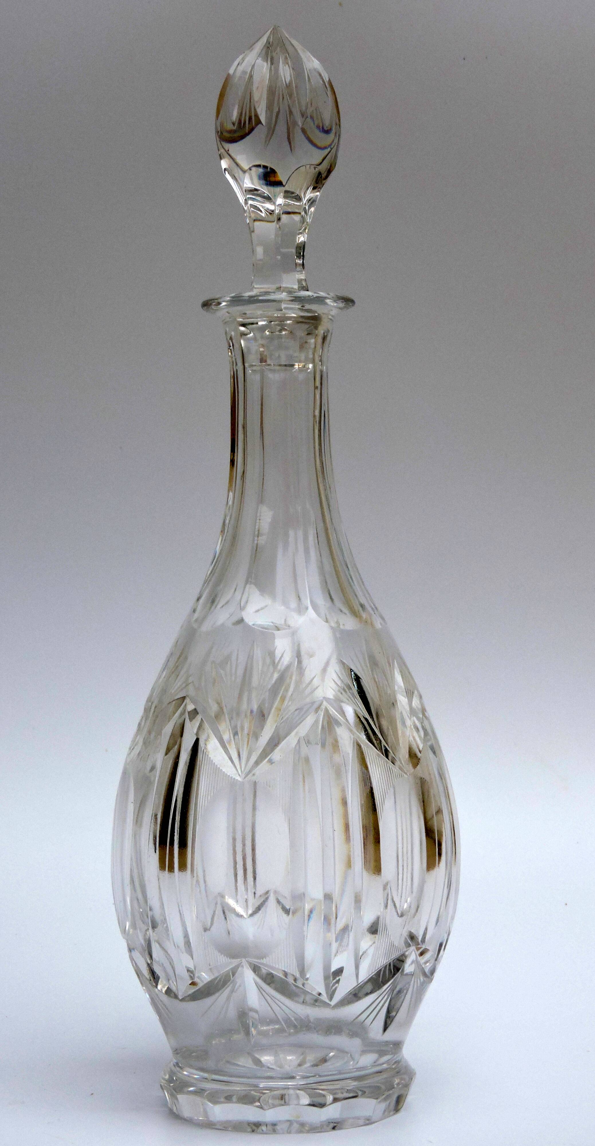 Decanter bohemian crystal wine diamond size capacity 1.1 liter