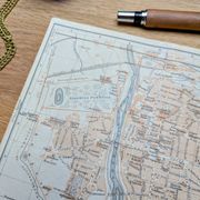 Printed in 1909, map of Parma, Italy