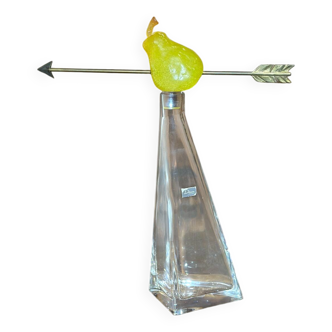 Daum France Crystal Pear Whiskey Decanter Numbered Hilton Mac Connico
