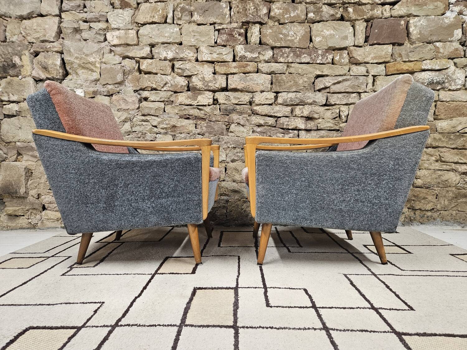 Pair of 1960 armchairs