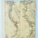 Old engraving 1898, ancient Egypt, map, Arabic • Lithograph, Original plate