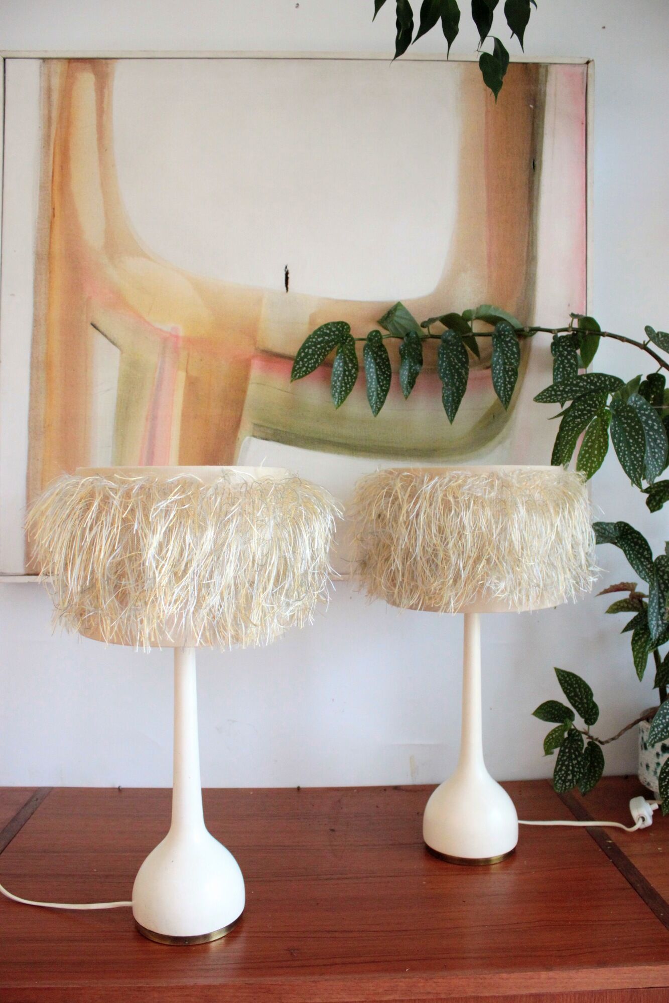 Atypical pair of Swedish table lamp 1960, Hans Agne Jakobsson