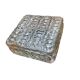 Square wall light, vintage ceiling light in transparent glass.