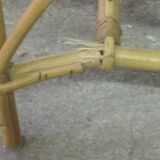 Children's rattan/bamboo shell armchair