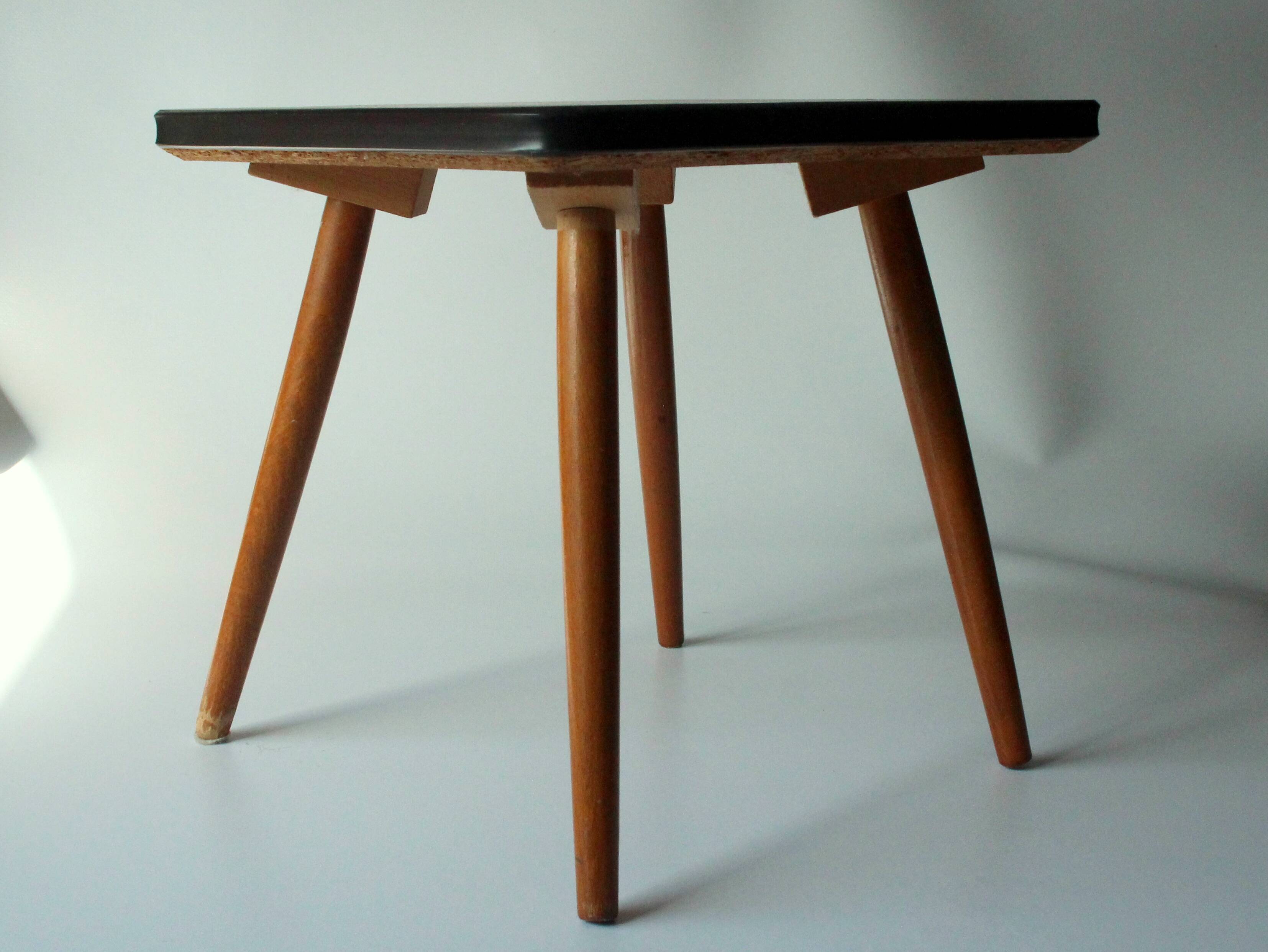 1950s Wooden plant stand, Vintage