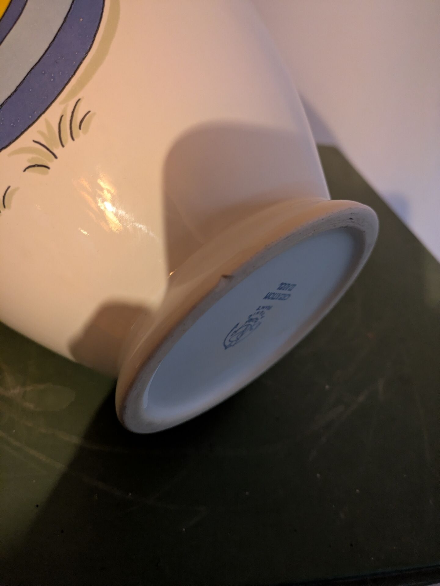 Vintage ceramic vase from Pornic – Hand-painted Breton decoration
