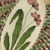 Vintage Spanish ceramic basket dish