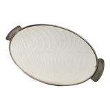 Vintage mirror and metal tray