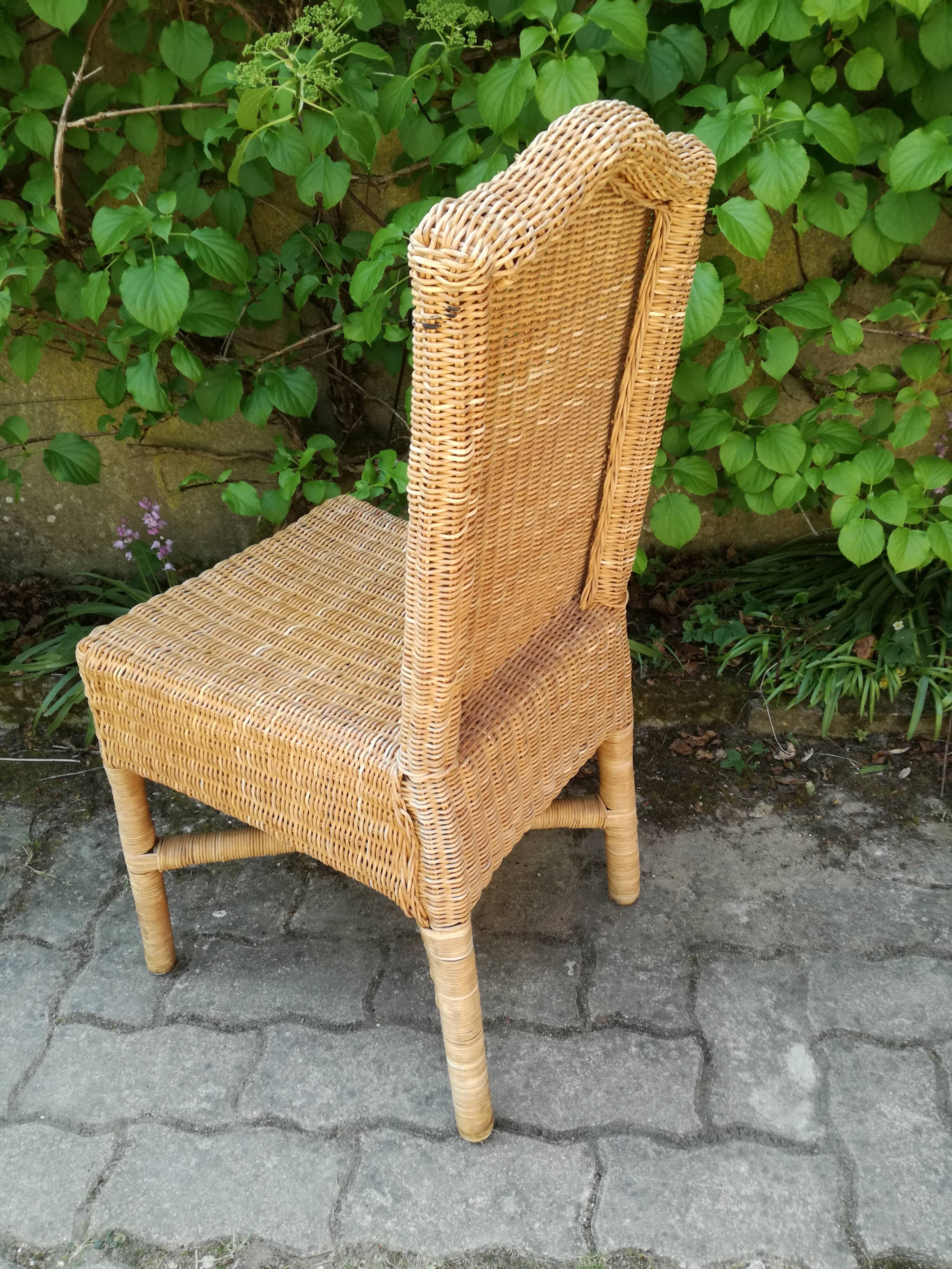 70's vintage bamboo and wicker chairs