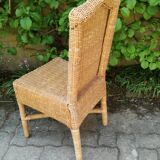 70's vintage bamboo and wicker chairs