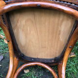 Varnished bistro chairs