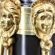 Chandelier style Directoire gilded and patinated in bronze " Lucien Gau "