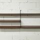 Zigzag string shelf 3 black ladders 5 teak shelves 1950