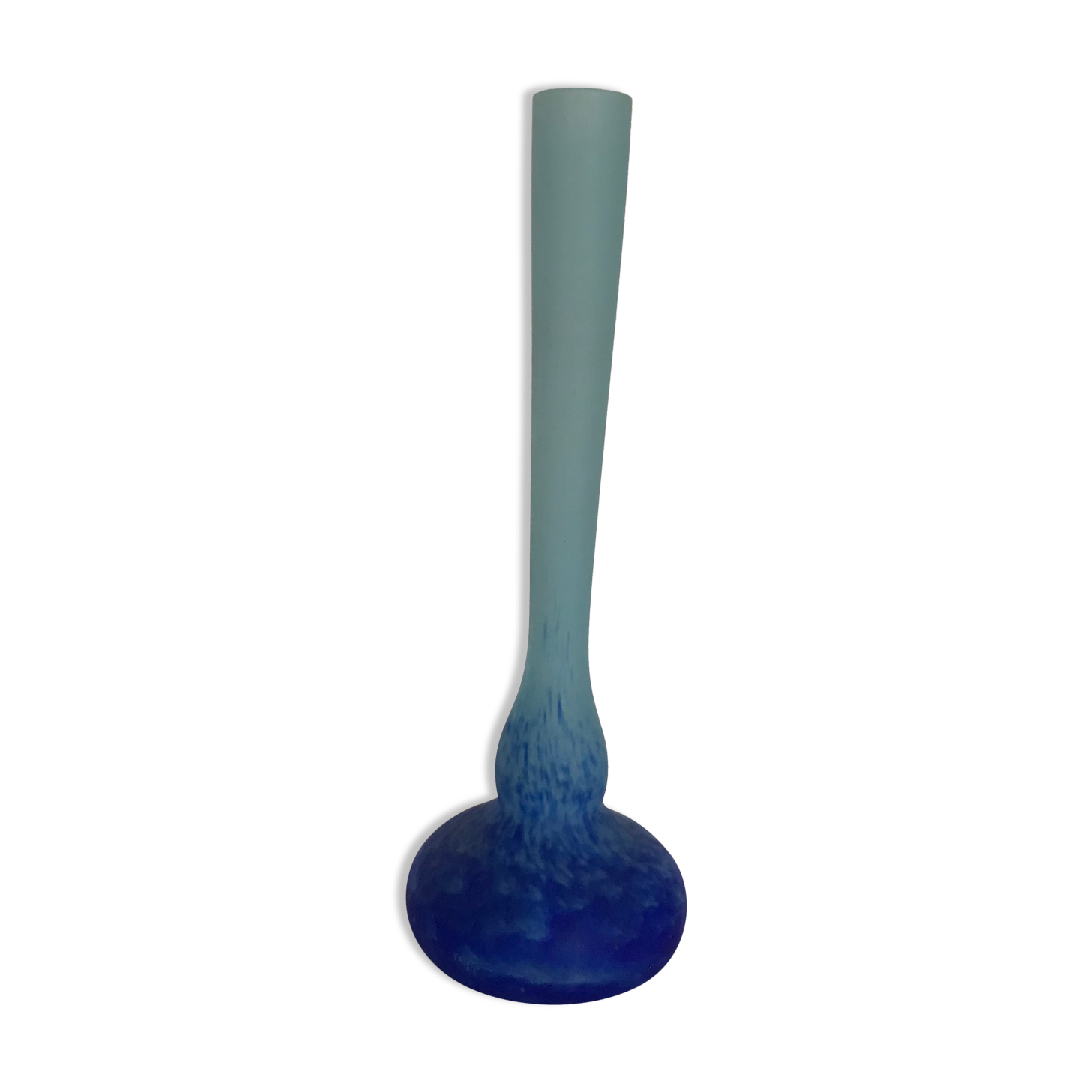 Soliflore en  pate de verre