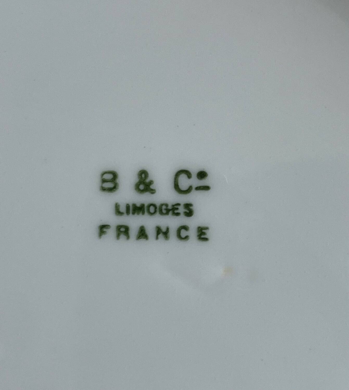 Round white porcelain serving dish