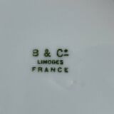 Round white porcelain serving dish