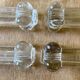 Antique glass knife rests