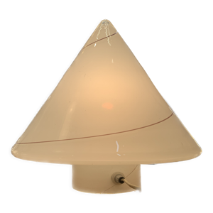 lampe cone en verre de - murano