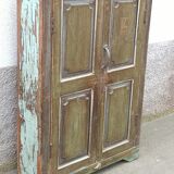 Old green wood cabinet