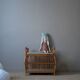 Rattan toy box, Scandinavian decoration, handmade