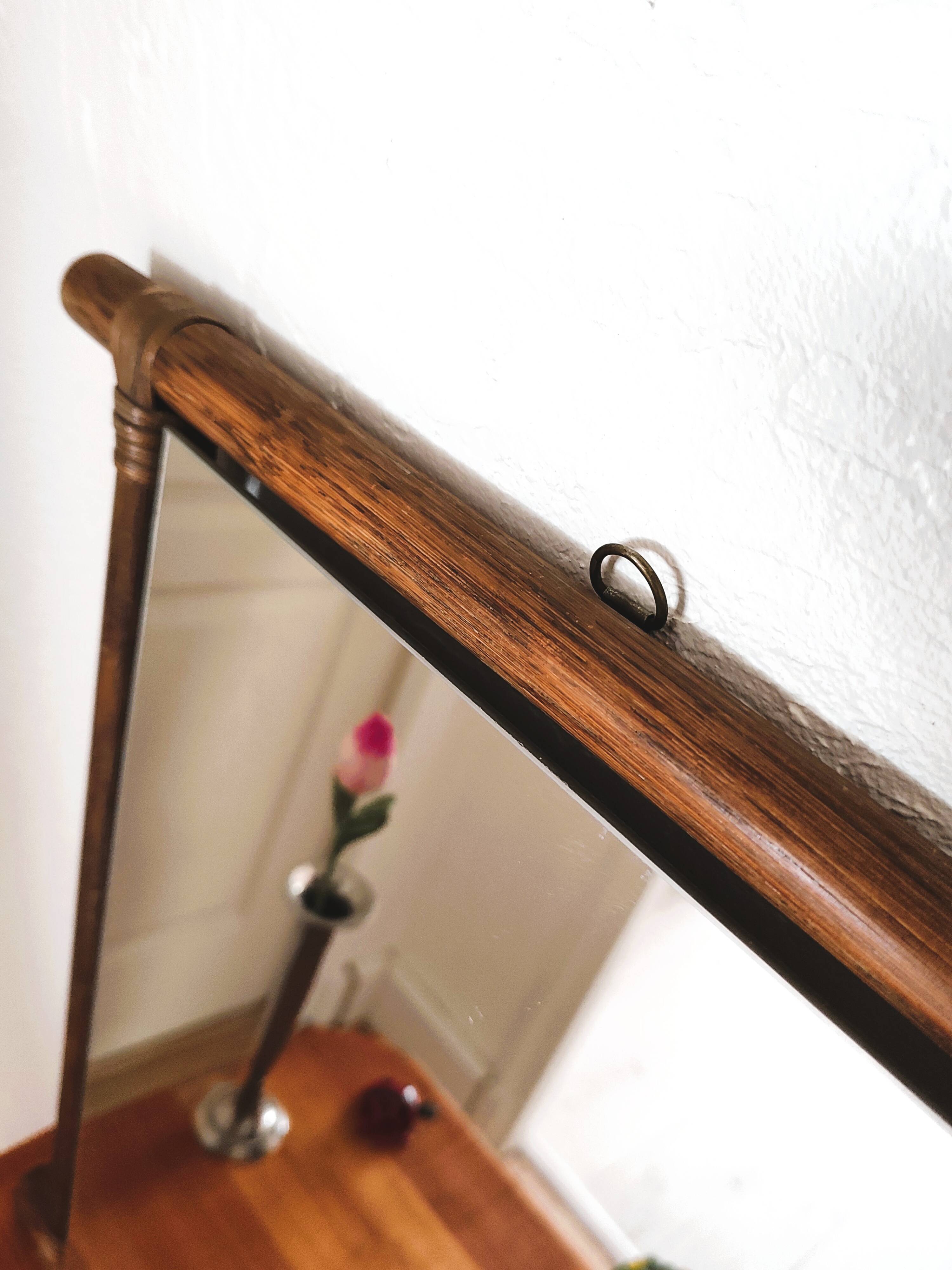 Small bamboo mirror 49 X 40 cm