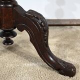 Trumpet Table for Work and Games, Walnut – Late 19th Century