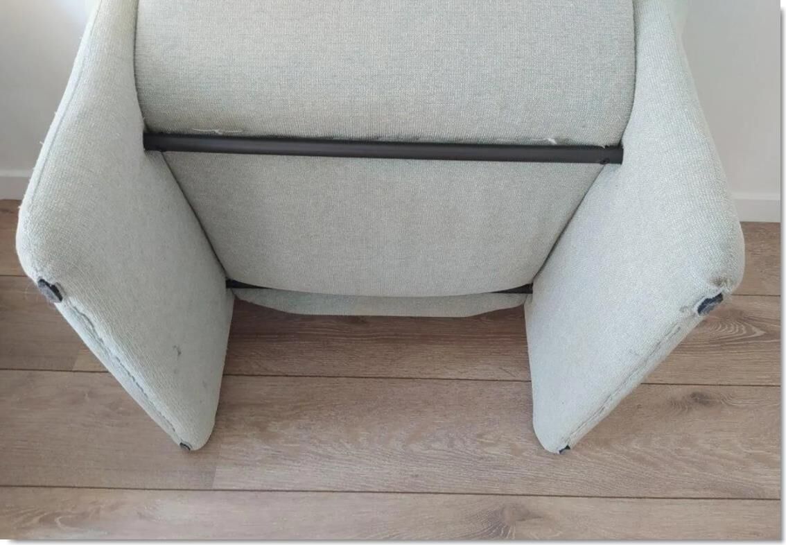 Pair of vintage armchair fabric heaters 70s