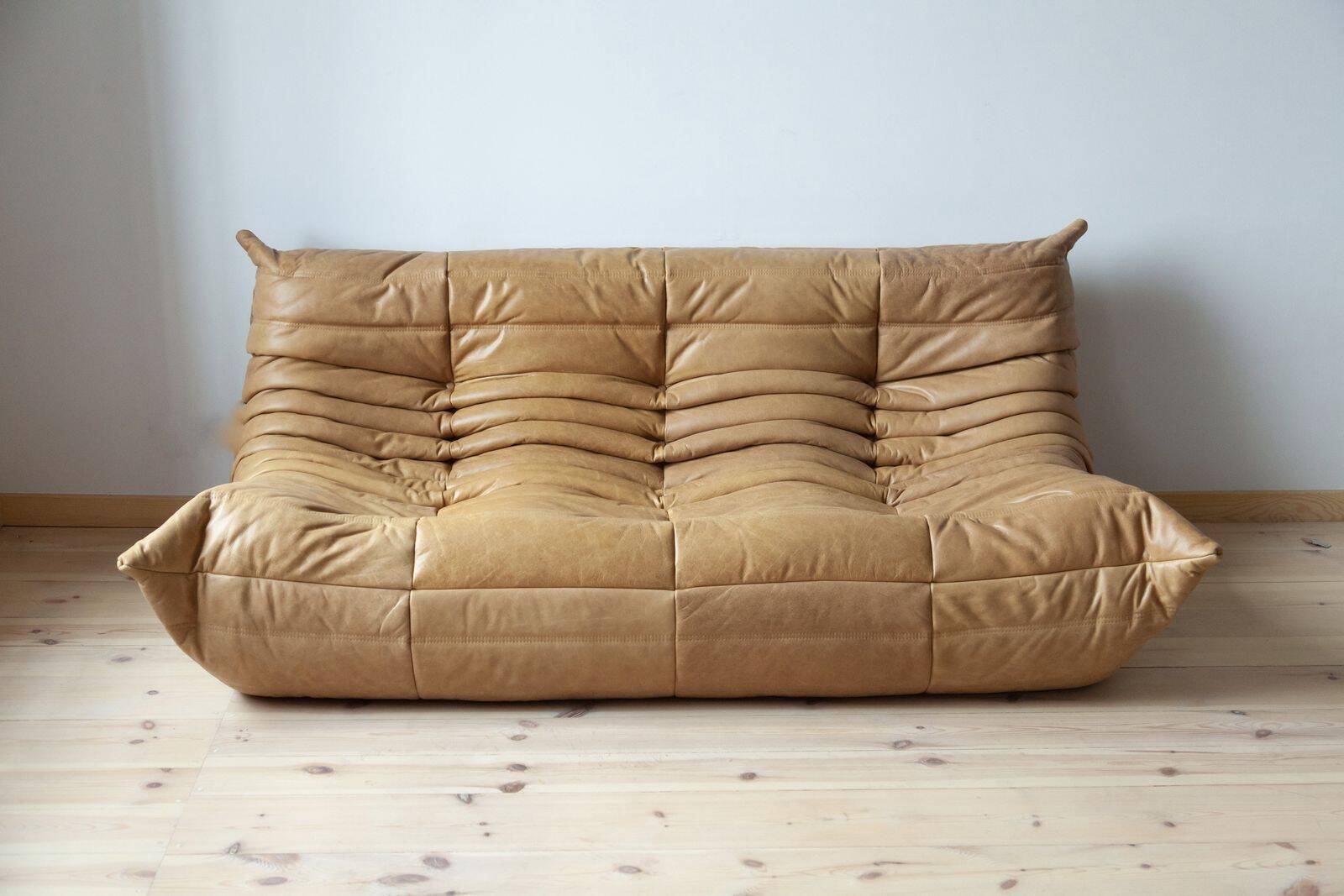 3-seater sofa and Togo pouf