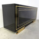Vintage brass and lacquer sideboard, 1980s