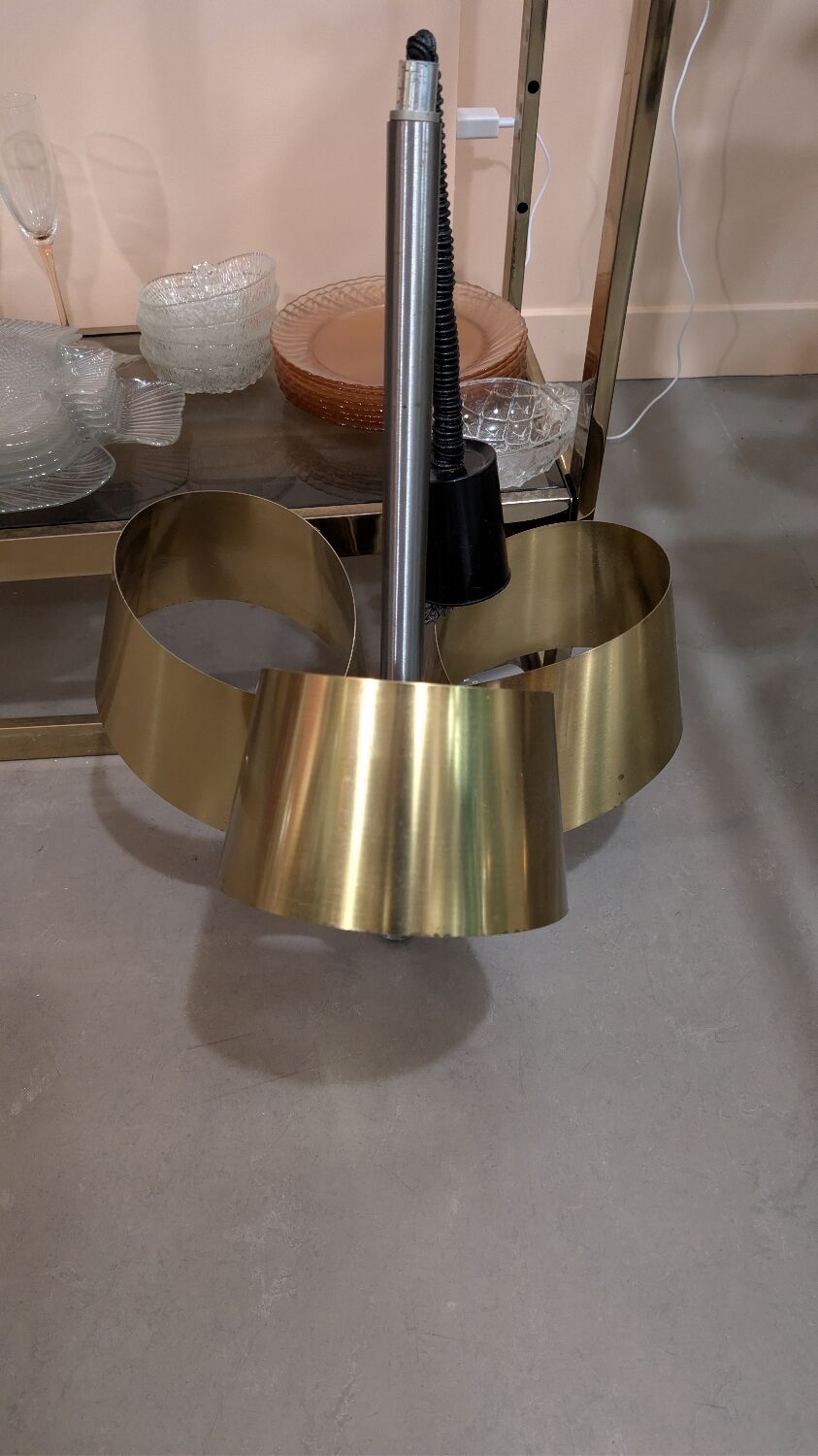 Plafonnier vintage années 60 70