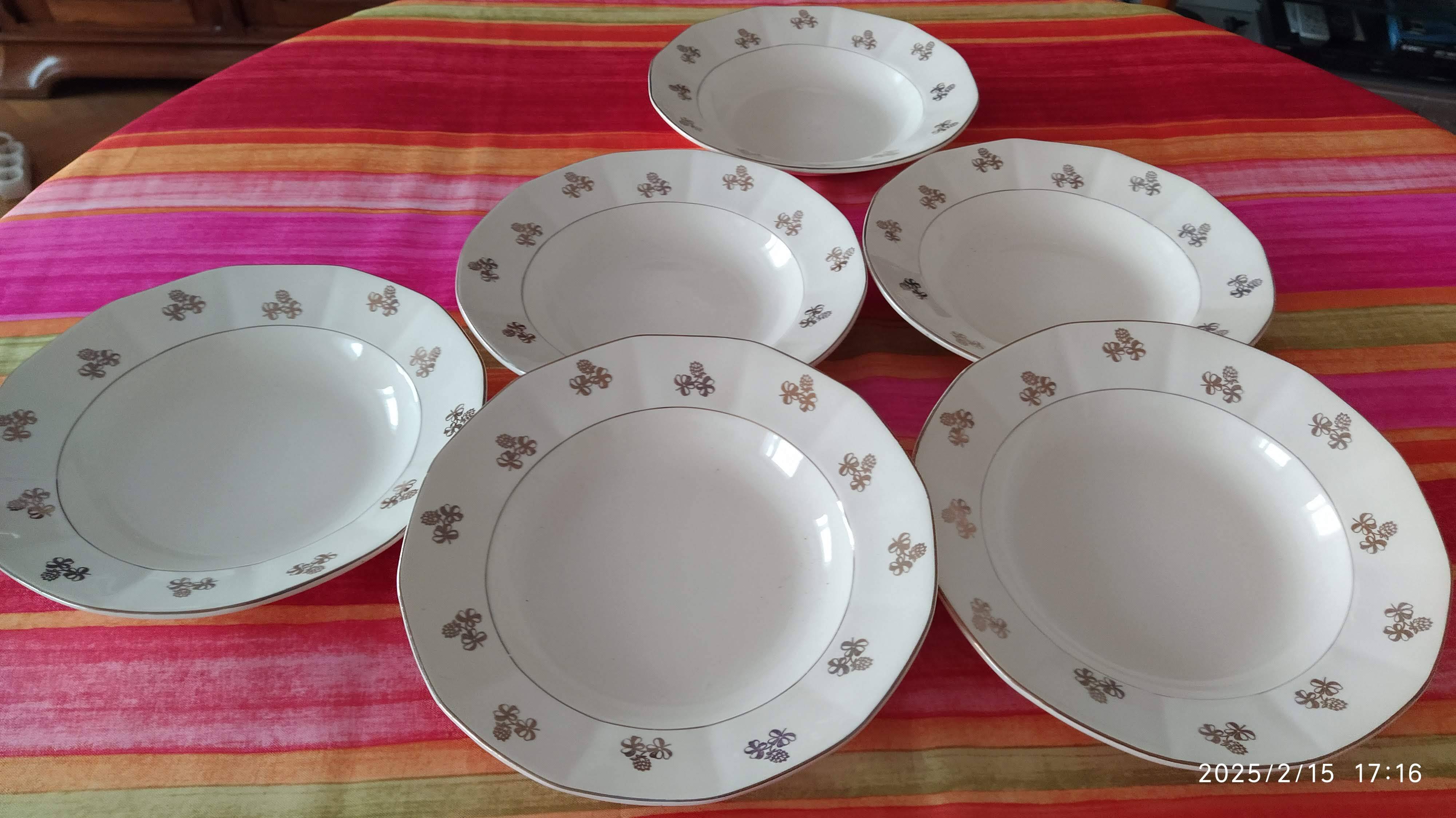 Sarreguemines soup plates