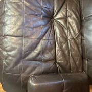 Marsala leather sofa Ligne Roset by Michel Ducaroy