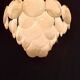 Handcrafted chandelier with Murano glass and handmade alabaster discs.