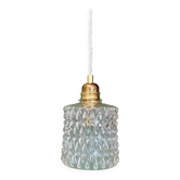 Vintage transparent glass suspension globe