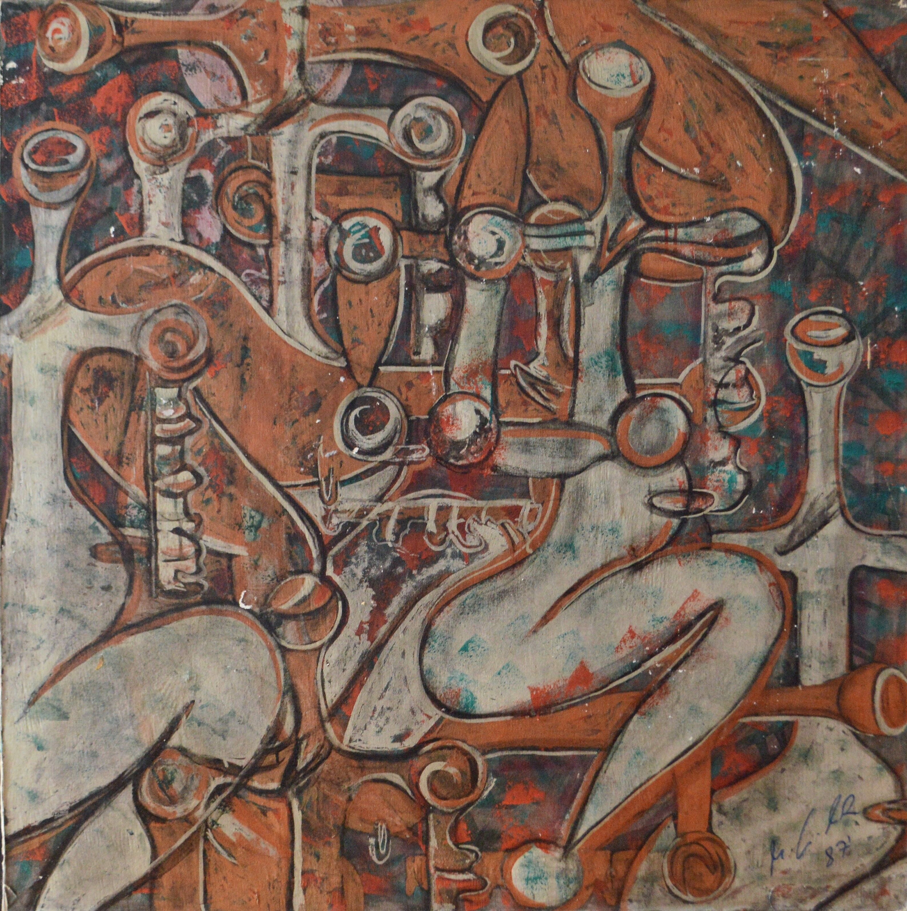 Painting on canvas german