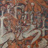 Painting on canvas german