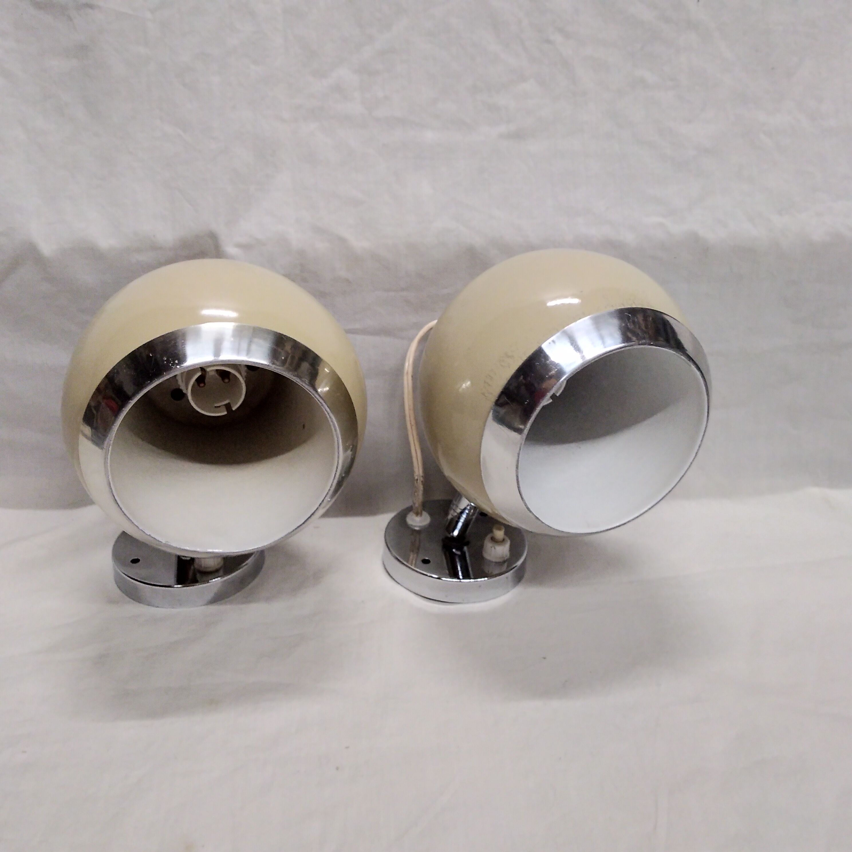 Pair of eyeball wall light  1950