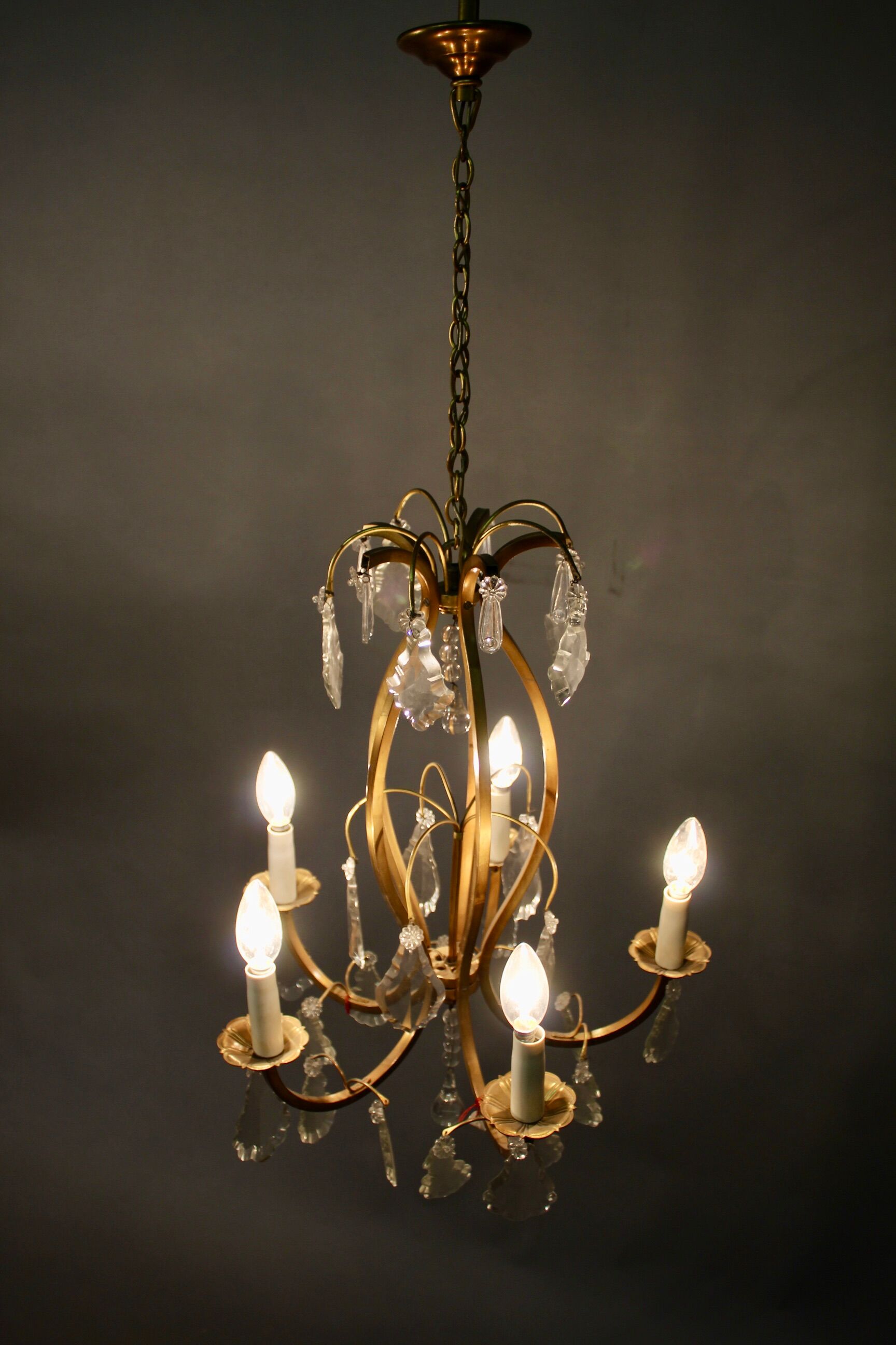 Bronze chandelier and 5-fire stamps