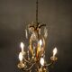 Bronze chandelier and 5-fire stamps
