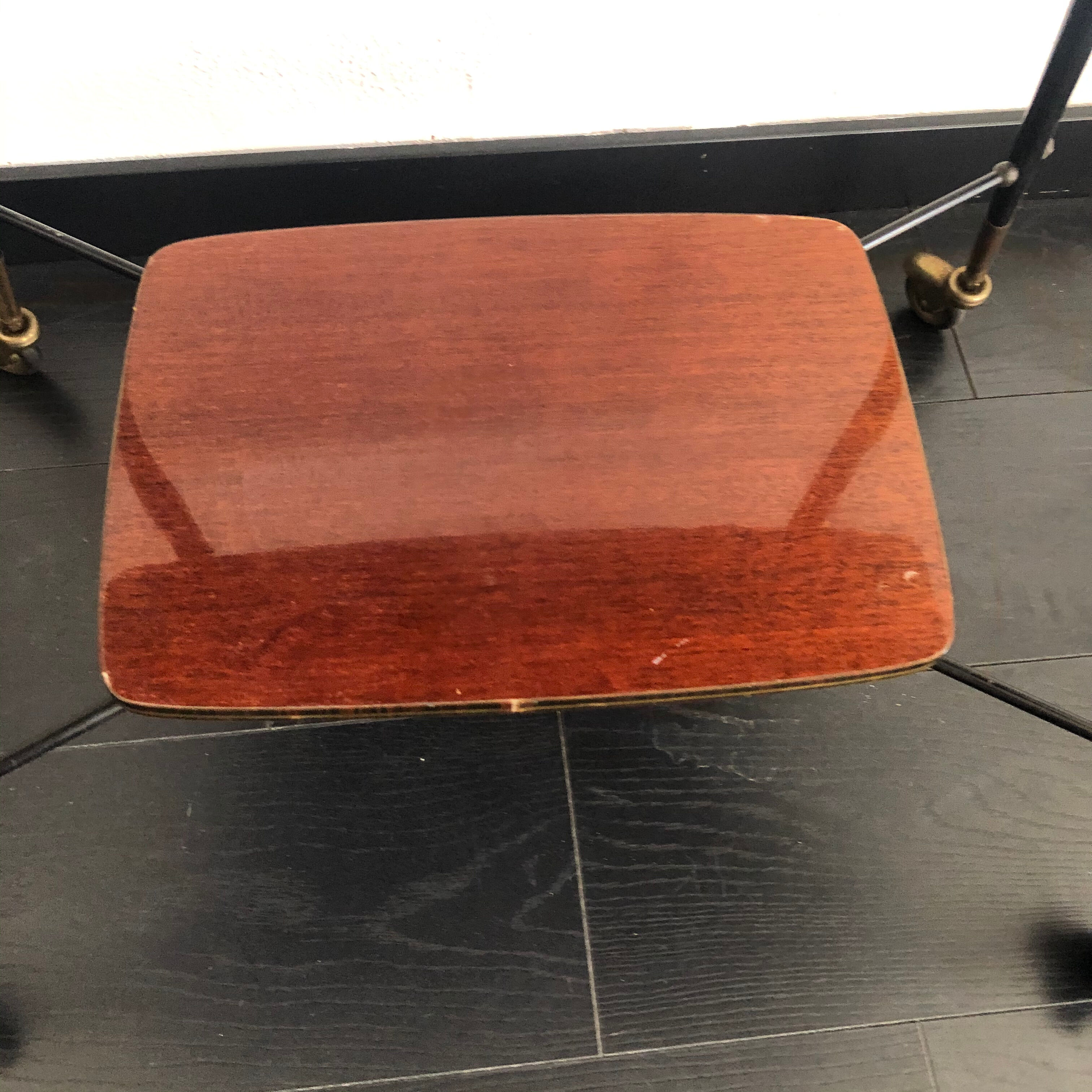 Meuble télévision vintage 1960 mélaminé