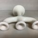 Three-light tulip candlestick holder