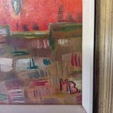 Tableau nature morte année 70