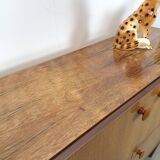 Palissander fineer Palette Möbel kast met 4 vakken en ronde grepen