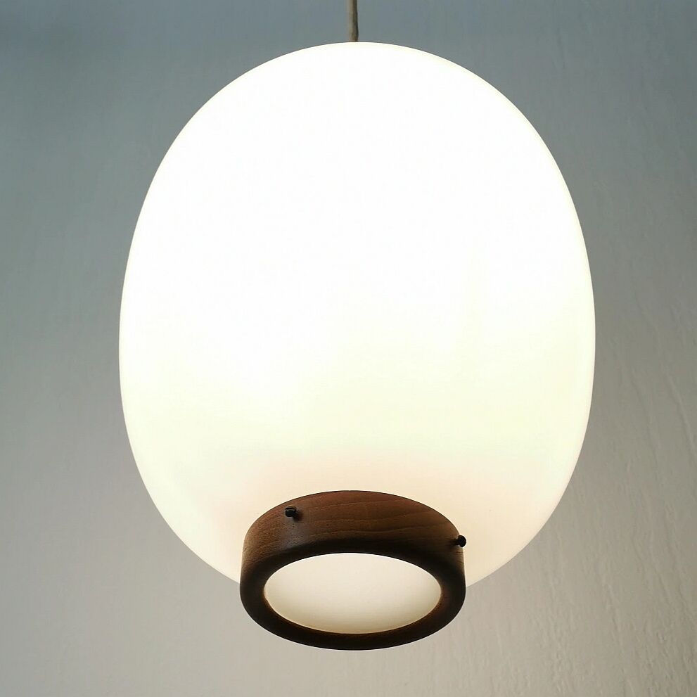 Pendant lamp "Kina" by Bent Karlby, Lyfa, 1950