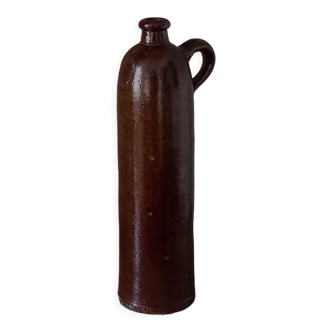 Brown glazed stoneware bottle Amsterdamsche, nineteenth century
