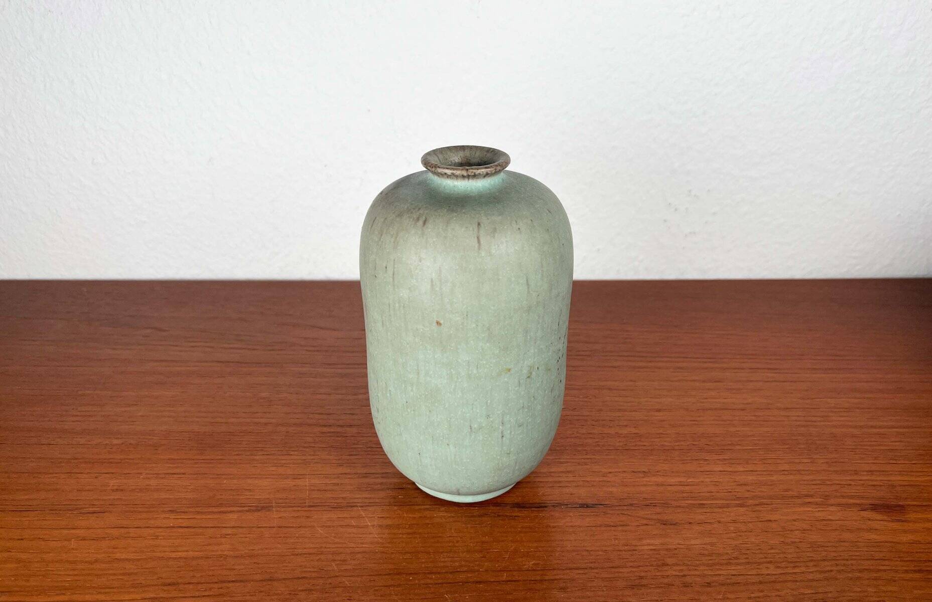 Minimalist vase from a modern German workshop from the mid-century by Walter Gebauer, 1960s.