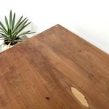 Solid cherry wood desk with spindle legs